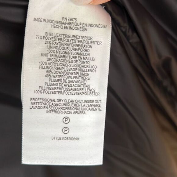 Diane von Furstenberg Metallic Animal Print Down Feather Puffer Jacket Coat Size - Picture 12 of 15